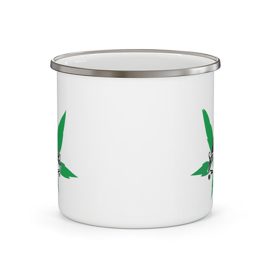 The Eye of Bruh (Ra) Third Eye Cannabis Enamel Coffee Travel Camping Mug