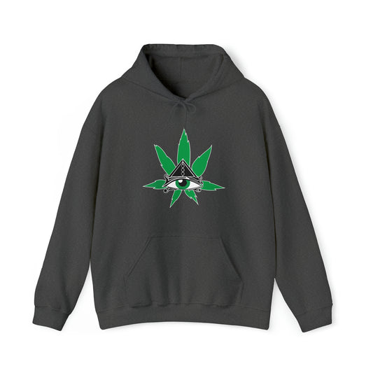 Eye of Bruh (Ra) Hoodie Heavyweight Sweatshirt Cannabis Third Eye