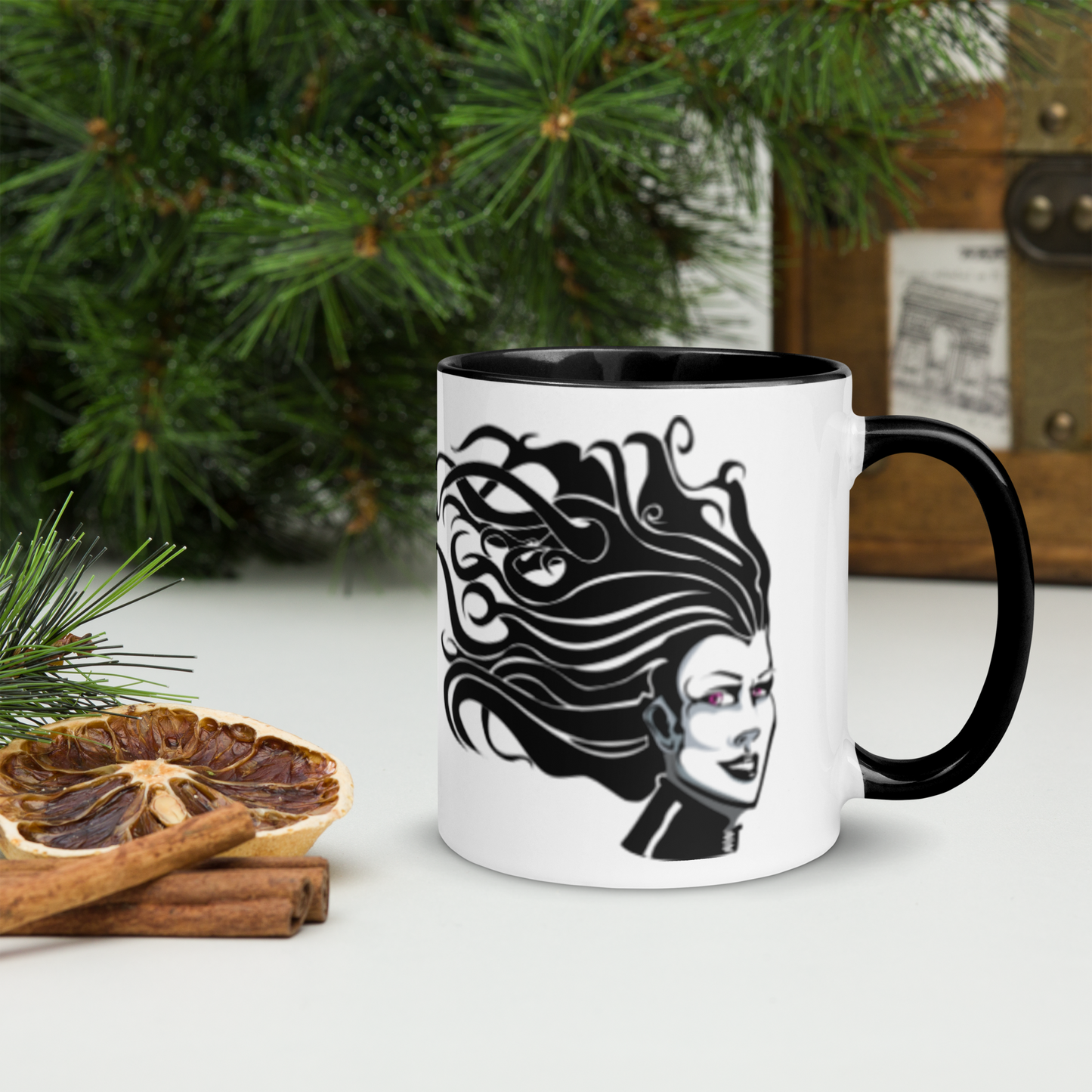 Witchy Medusa Ceramic Coffee Mug in Various Colors