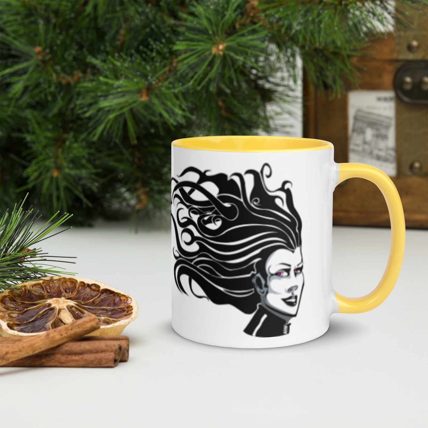 Witchy Medusa Ceramic Coffee Mug in Various Colors